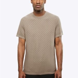 Cuts Hyperknit Texture Tee | Stone Classic-Fit